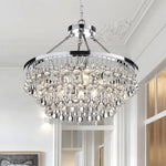 Avelis Postmodern Luxury Unique Tiered Crystal Chandelier - Lamp Outdoor