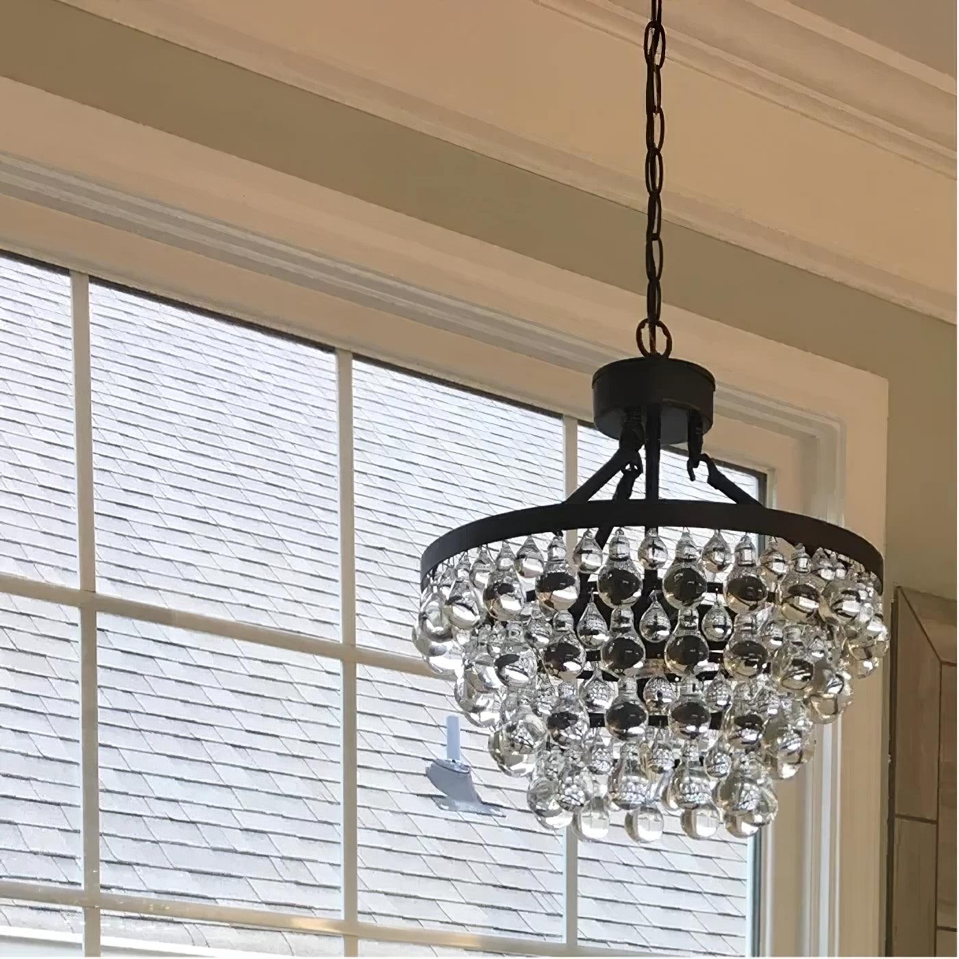 Avelis Postmodern Luxury Unique Tiered Crystal Chandelier - Lamp Outdoor