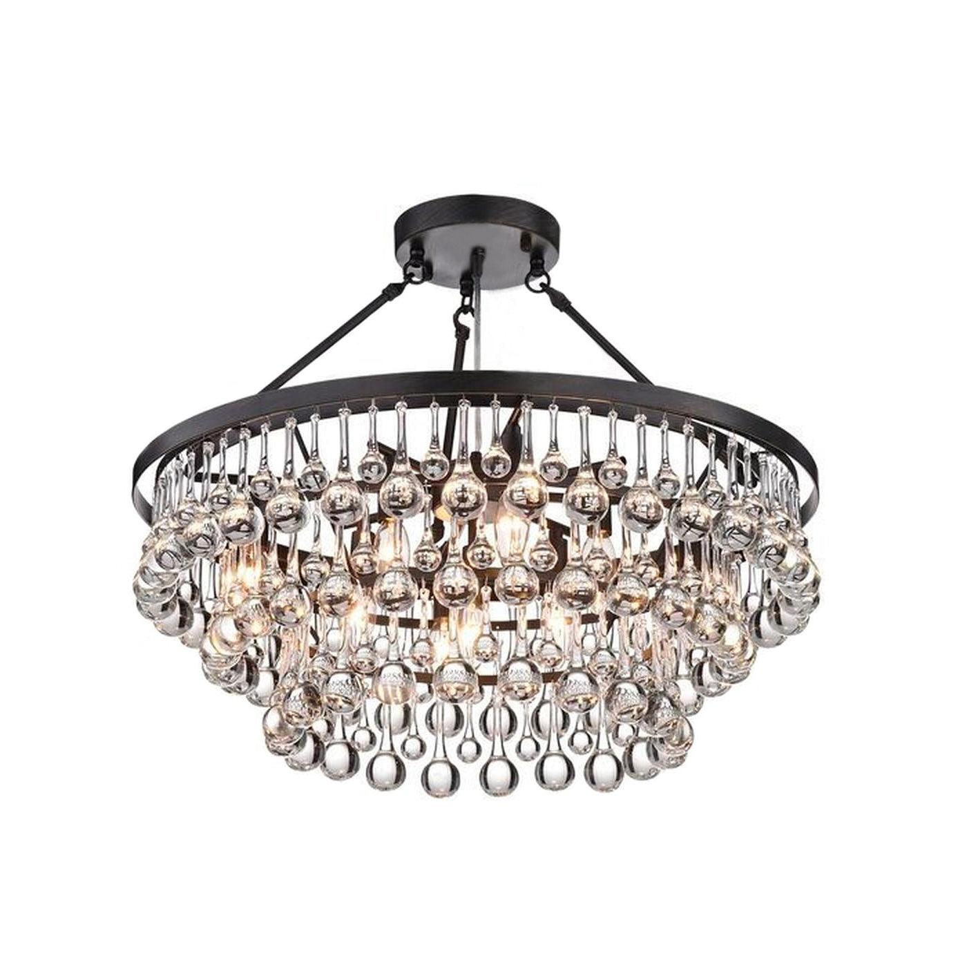Avelis Postmodern Luxury Unique Tiered Crystal Chandelier - Lamp Outdoor