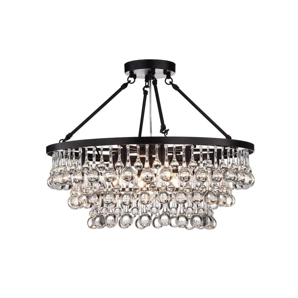 Avelis Postmodern Luxury Unique Tiered Crystal Chandelier - Lamp Outdoor