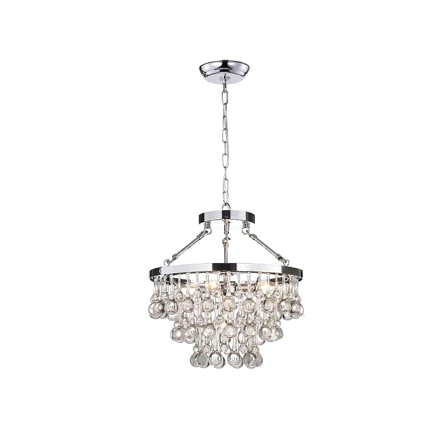 Avelis Postmodern Luxury Unique Tiered Crystal Chandelier - Lamp Outdoor