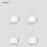 Elun Sleek Minimalist Floating Egg-shaped Glass Pendant Light - Lamp Outdoor
