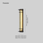 Square Outdoor Wall Light Imitation Alabaster Waterproof - Lamp Outdoor