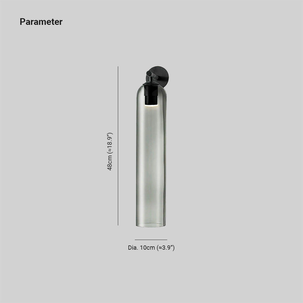 June Glass Indoor Wall Lamp Cylindrical - Lamp Outdoor