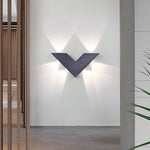 V-shaped Waterproof LED Black Modern Outdoor Wall Lamp Wall Washer Light - Lamp Outdoor