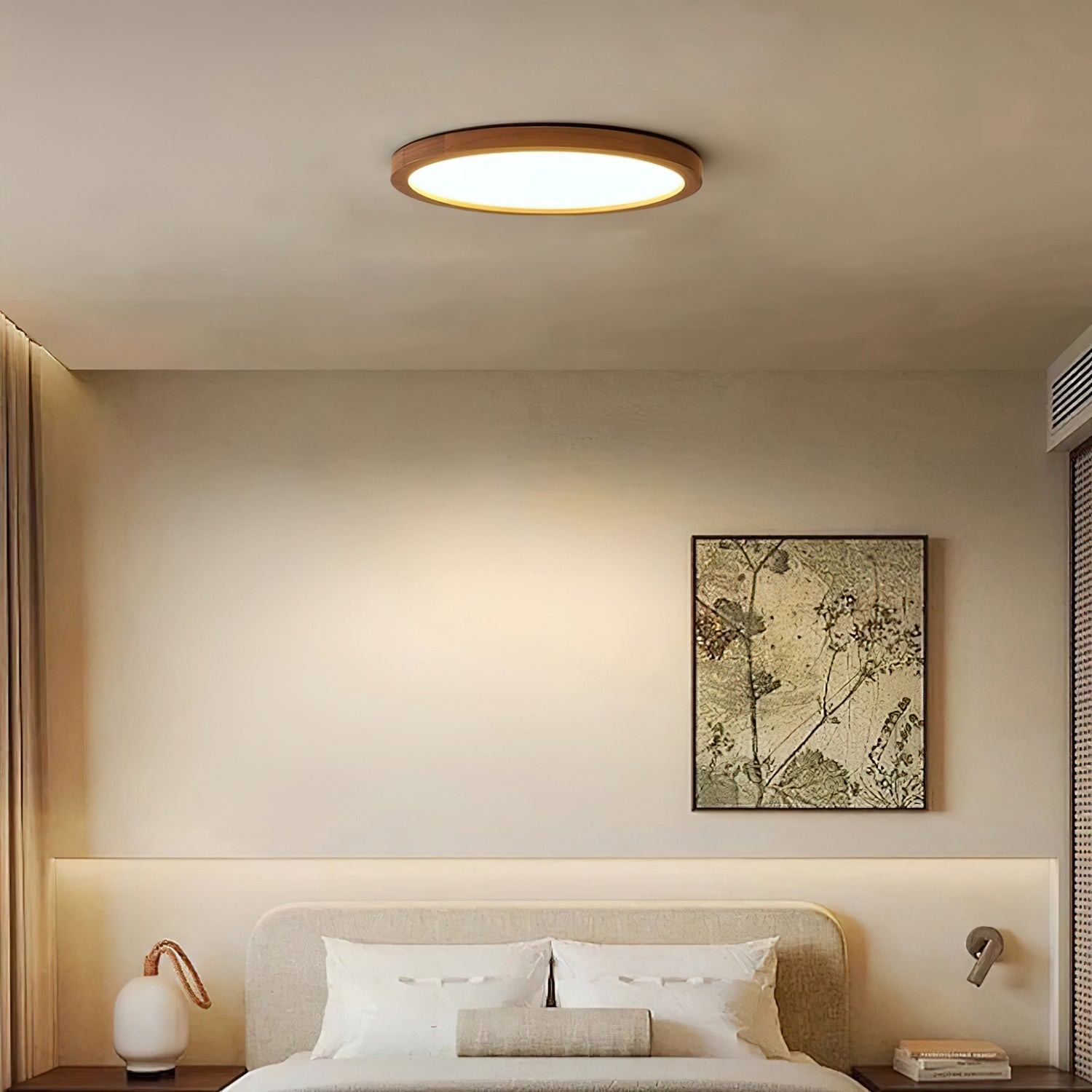 Valdon Farmhouse Walnut Ceiling Light