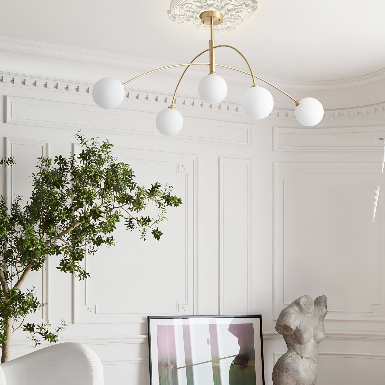 Valentina Arc Chandelier - Lamp Outdoor