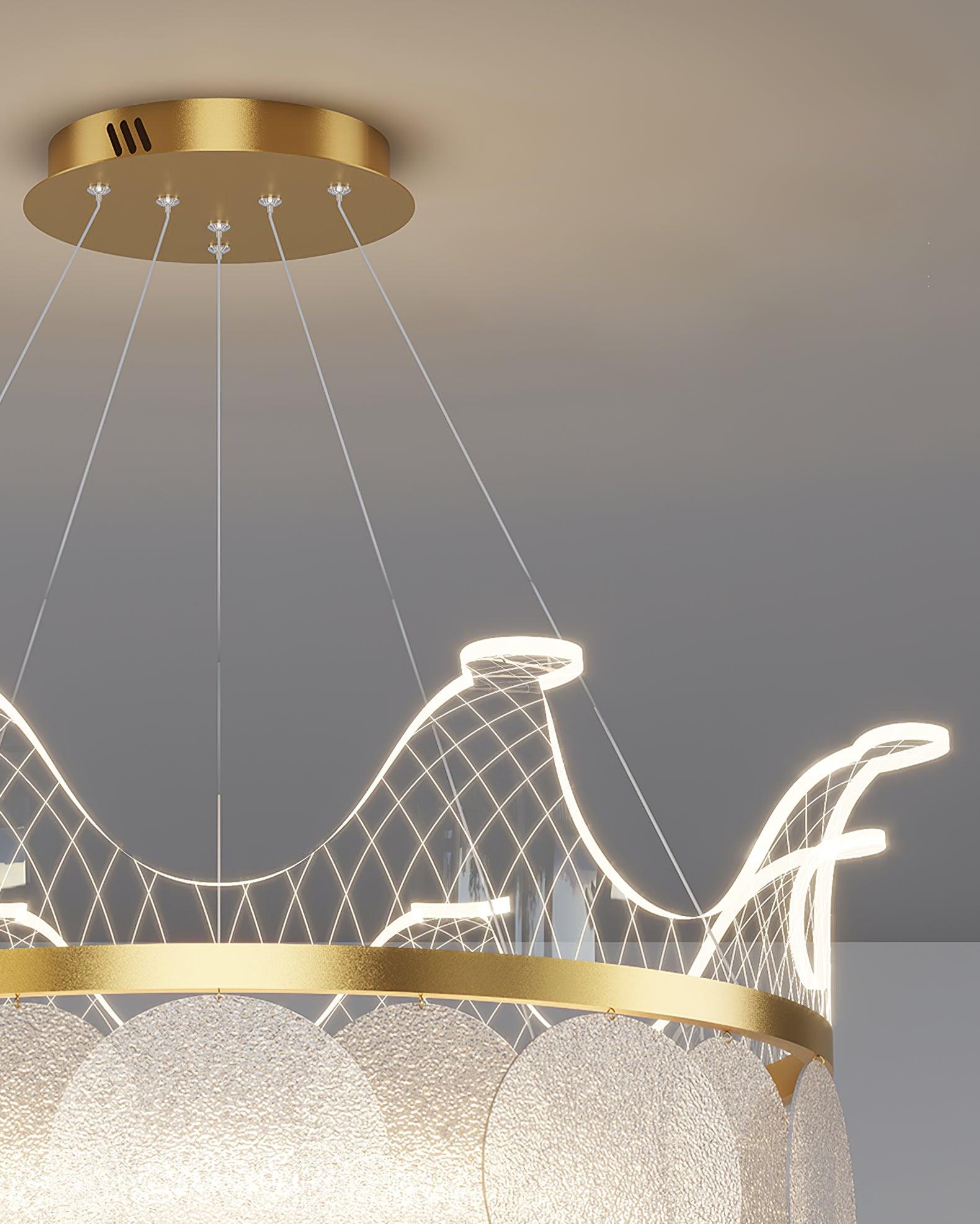 Vivian Luxury Metal Chandelier - Lamp Outdoor