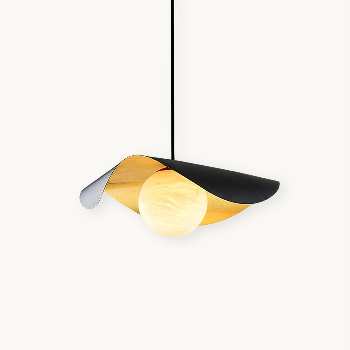 Vatoz Modern Black  Alabaster Pendant Light