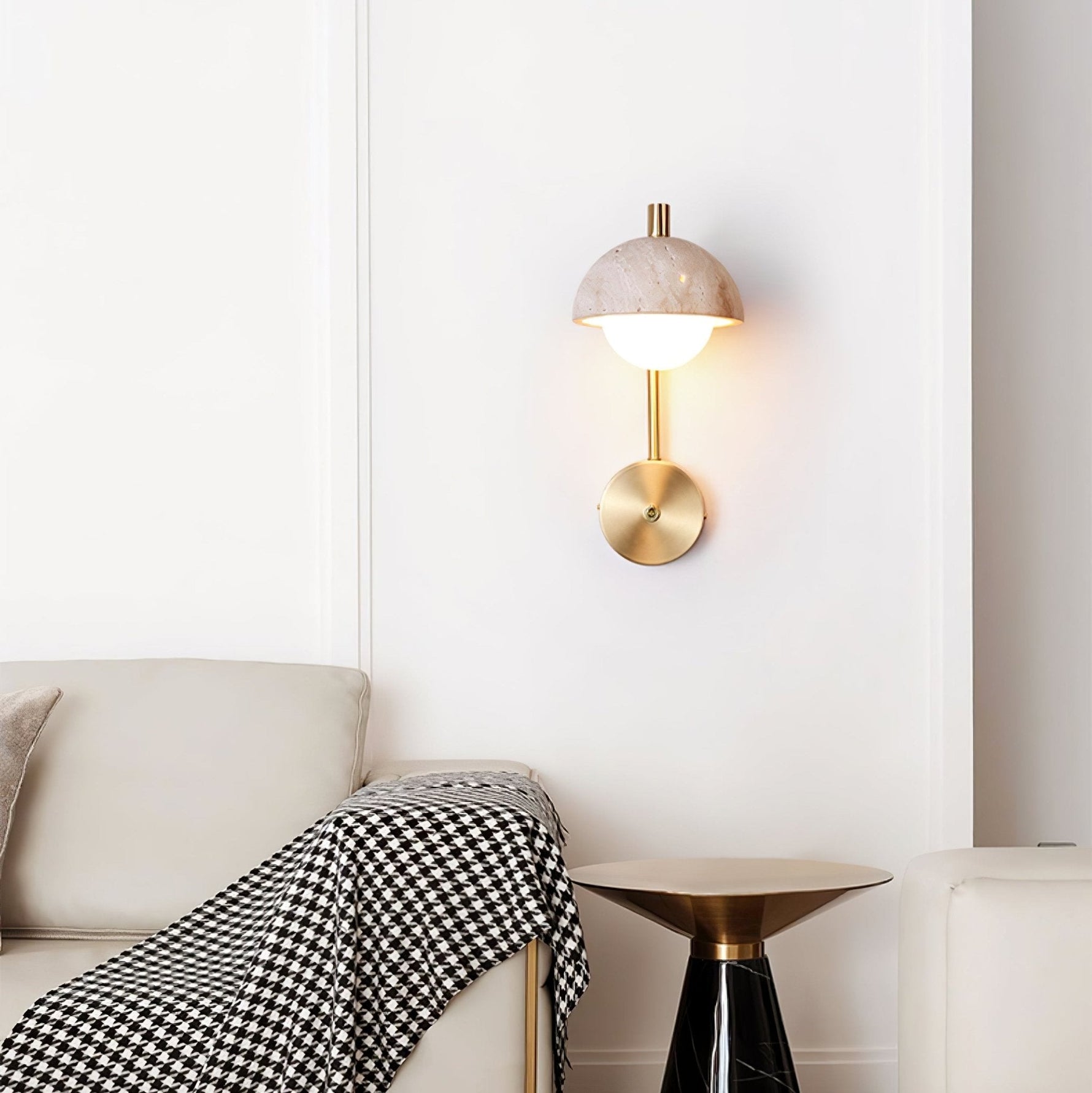 Ormaren Travertine Wall Light - Lamp Outdoor