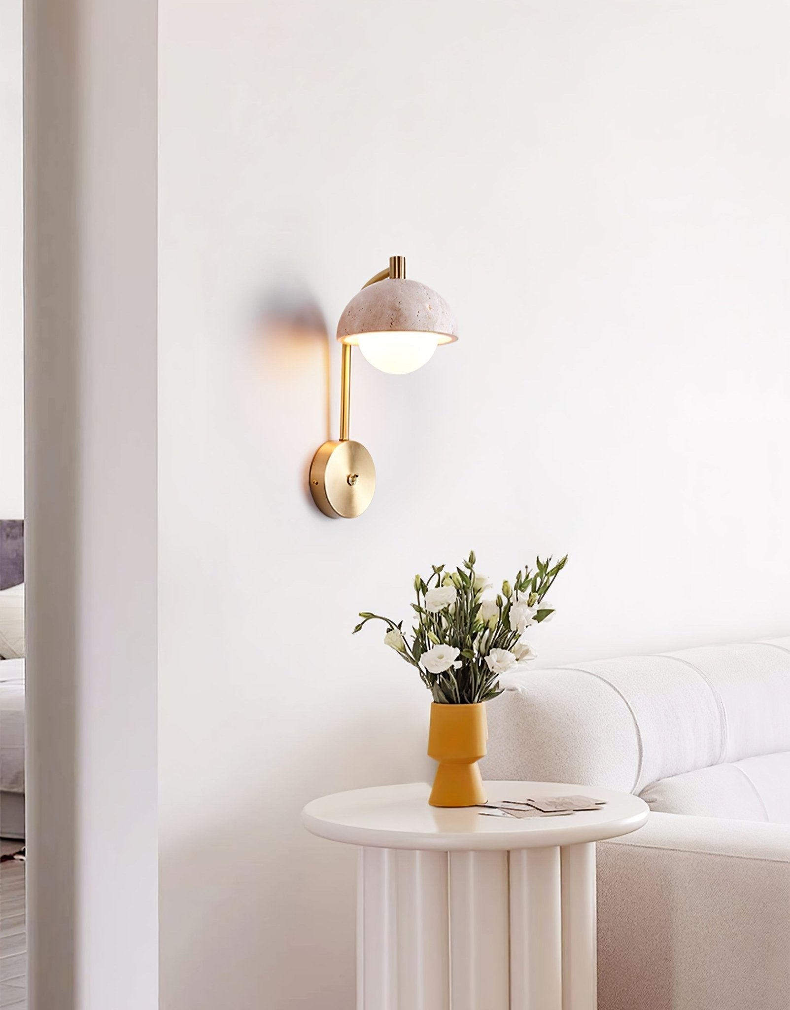 Ormaren Travertine Wall Light - Lamp Outdoor