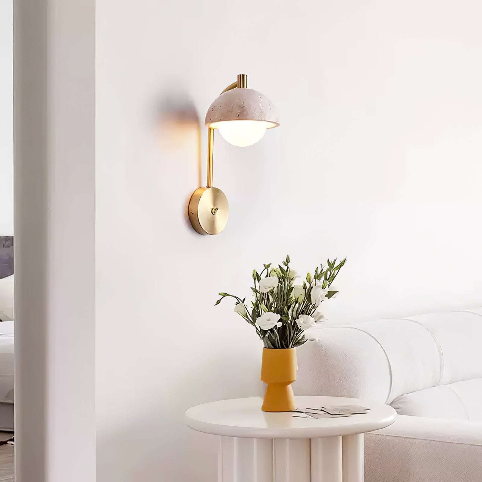 Ormaren Travertine Wall Light - Lamp Outdoor