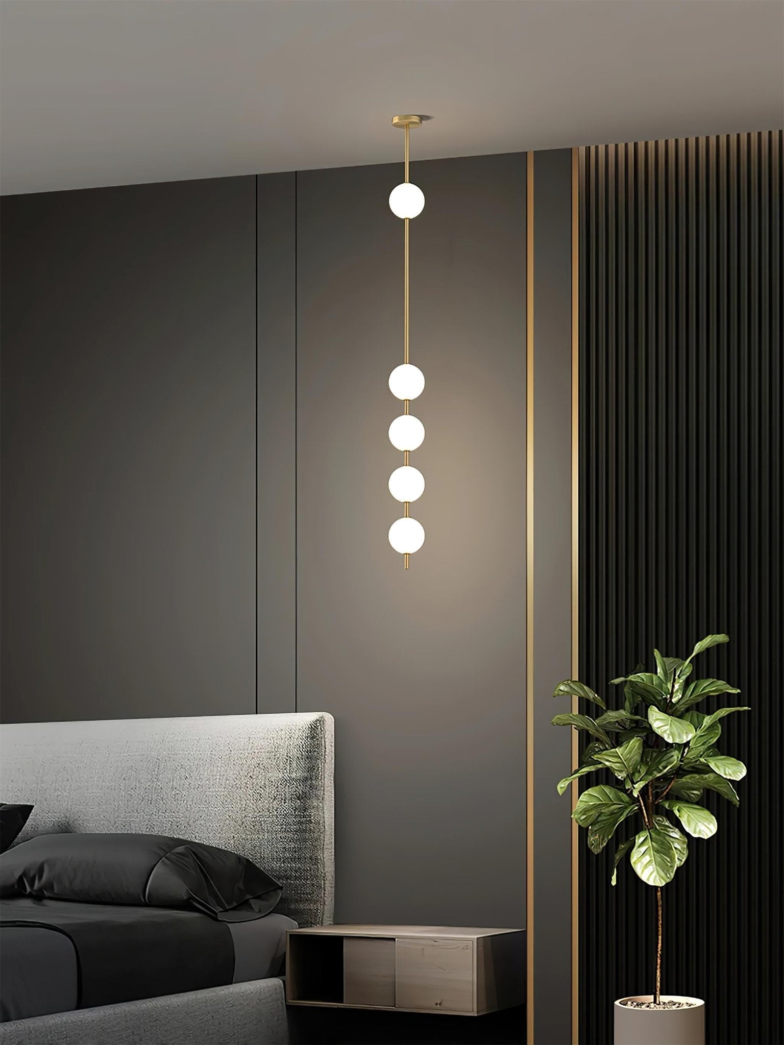 Halo Modern Brass Pendant Lamp - Lamp Outdoor