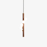 Vertical Orb Timber Pendant Lamp - Lamp Outdoor