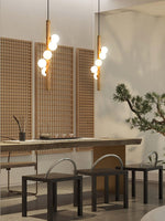 Vertical Orb Timber Pendant Lamp - Lamp Outdoor