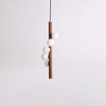 Vertical Orb Timber Pendant Lamp - Lamp Outdoor