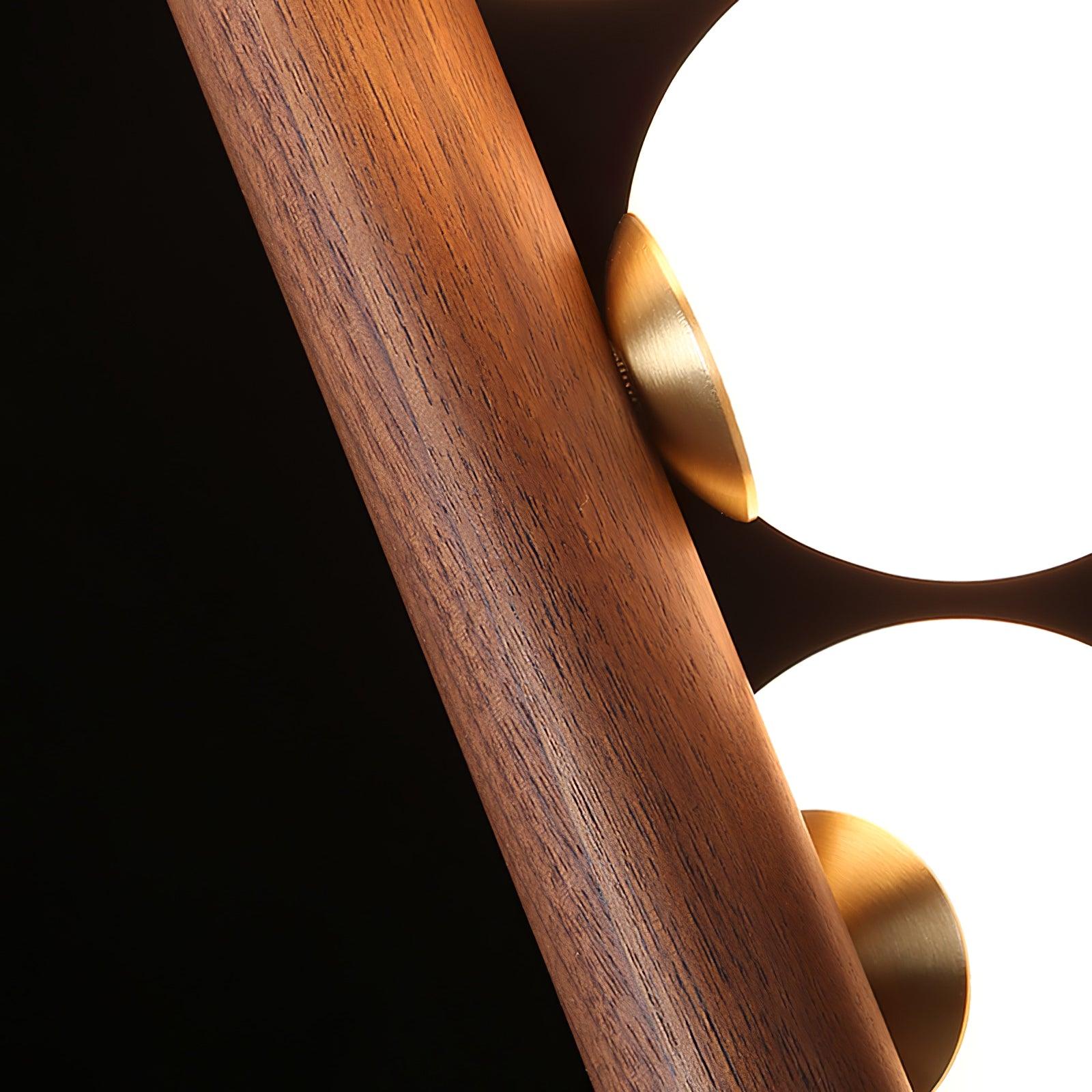 Vertical Orb Timber Pendant Lamp - Lamp Outdoor