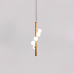Vertical Orb Timber Pendant Lamp - Lamp Outdoor
