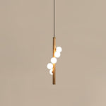Vertical Orb Timber Pendant Lamp - Lamp Outdoor