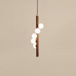 Vertical Orb Timber Pendant Lamp - Lamp Outdoor