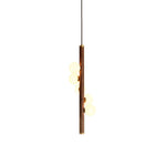 Vertical Orb Timber Pendant Lamp - Lamp Outdoor