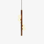 Vertical Orb Timber Pendant Lamp - Lamp Outdoor