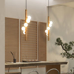 Vertical Orb Timber Pendant Lamp - Lamp Outdoor