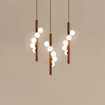 Vertical Orb Timber Pendant Lamp - Lamp Outdoor