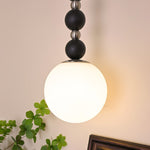 Vertical Walnut Balls Pendant Lamp - Lamp Outdoor