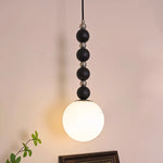 Vertical Walnut Balls Pendant Lamp - Lamp Outdoor