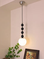 Vertical Walnut Balls Pendant Lamp - Lamp Outdoor