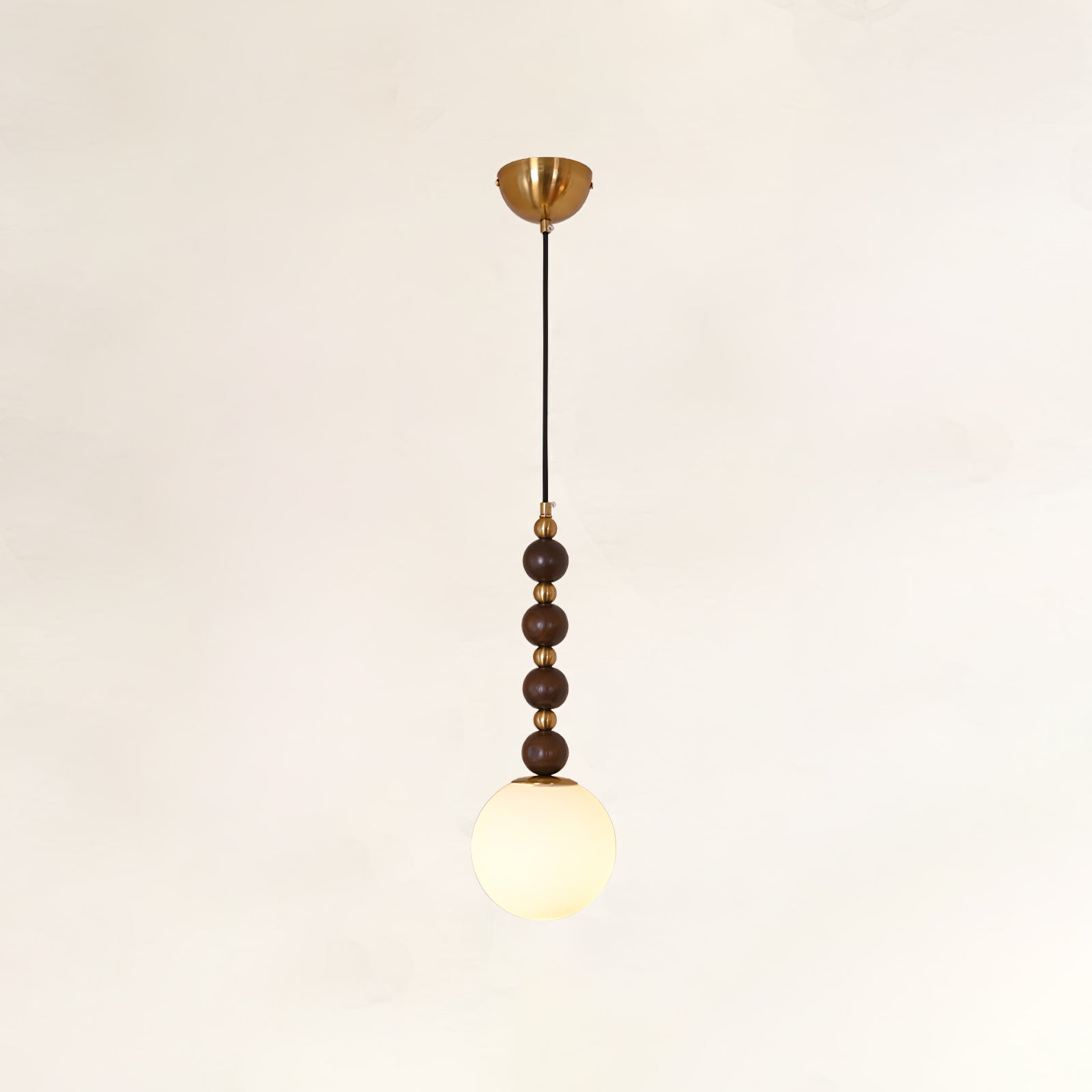 Vertical Walnut Balls Pendant Lamp - Lamp Outdoor