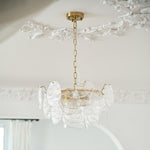 Leaf Vintage Glass Chandelier - Lamp Outdoor