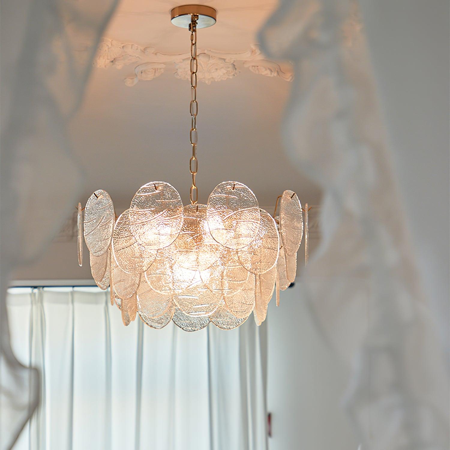 Leaf Vintage Glass Chandelier - Lamp Outdoor