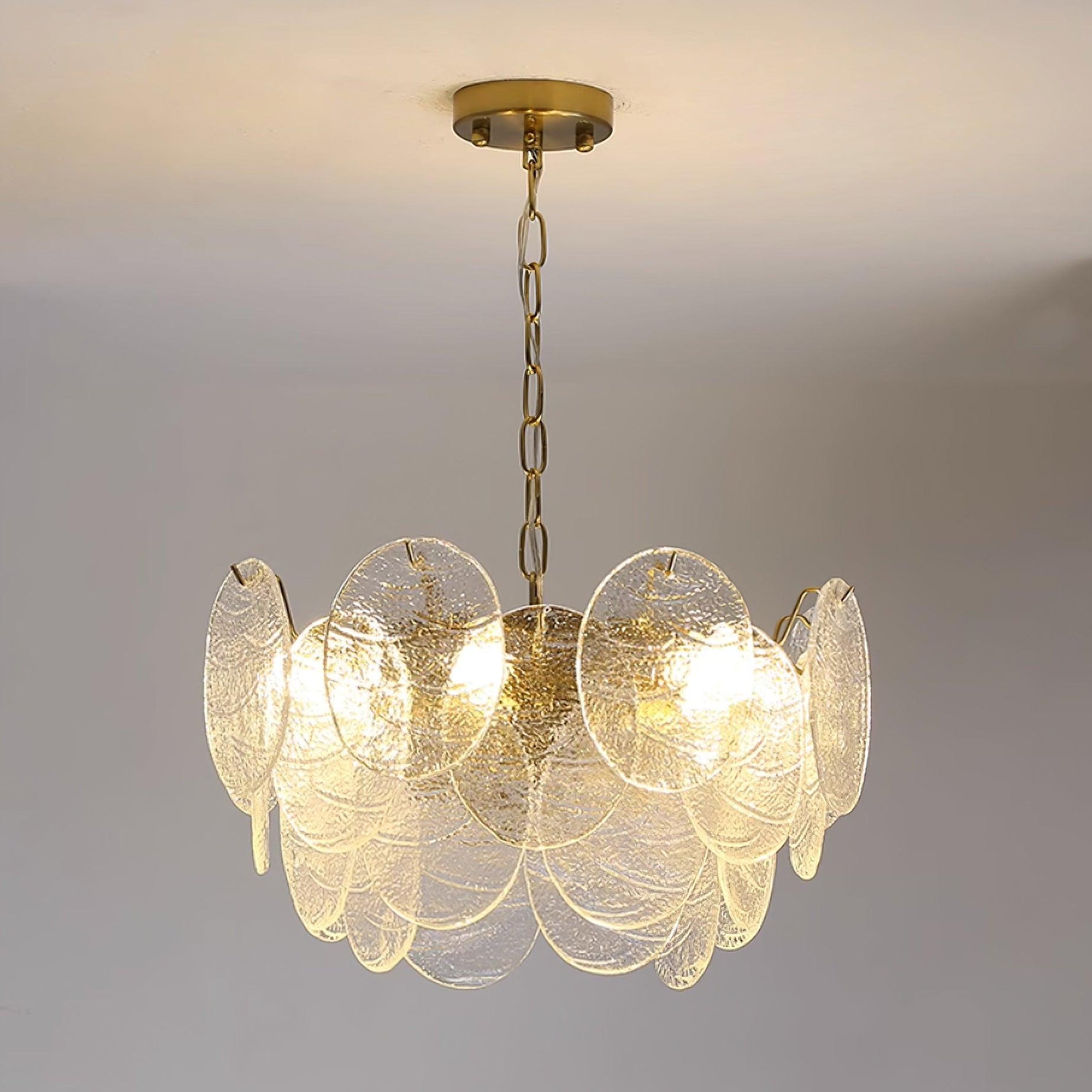 Leaf Vintage Glass Chandelier - Lamp Outdoor