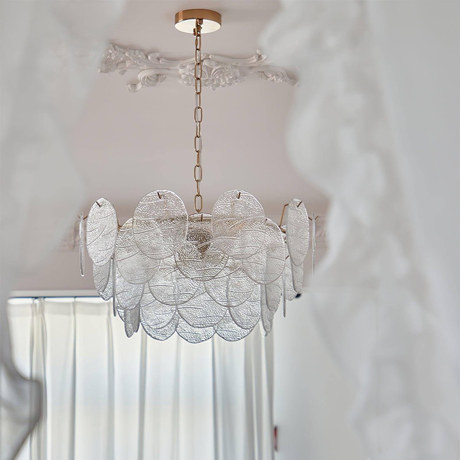 Leaf Vintage Glass Chandelier - Lamp Outdoor