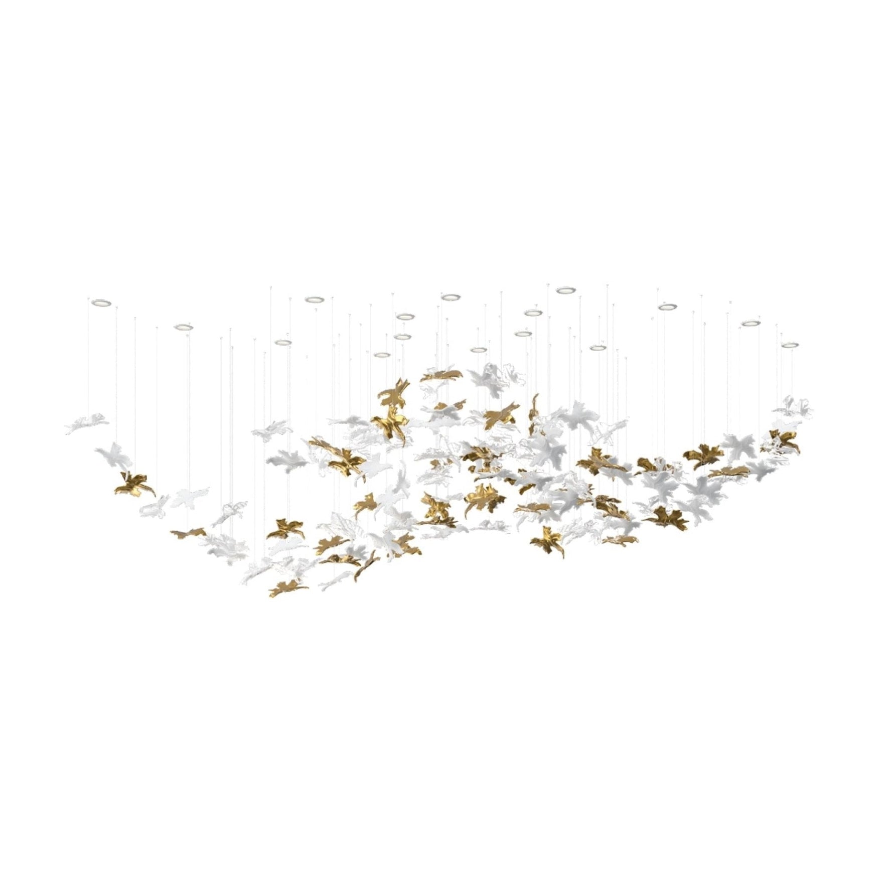Arinan Floral Glass Chandelier - Lamp Outdoor