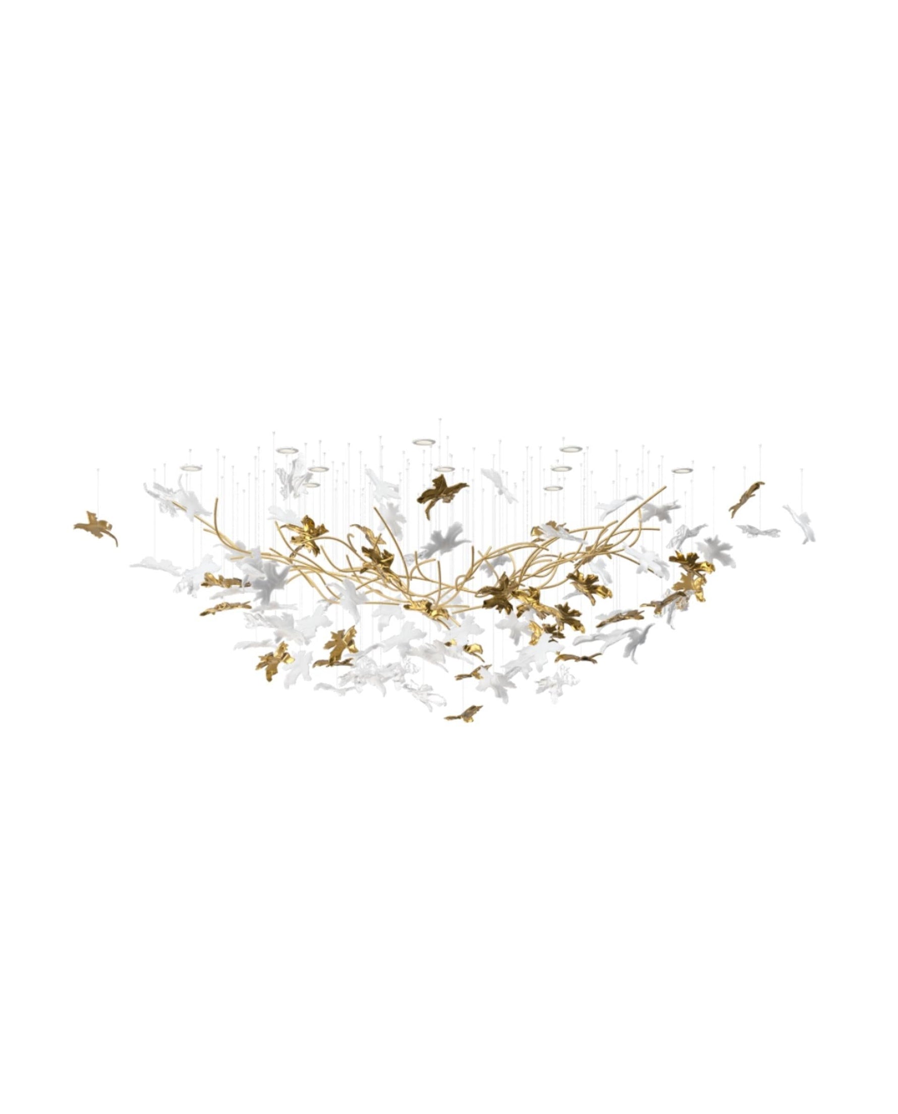 Arinan Floral Glass Chandelier - Lamp Outdoor