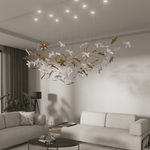 Arinan Floral Glass Chandelier - Lamp Outdoor