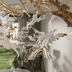 Arinan Floral Glass Chandelier - Lamp Outdoor