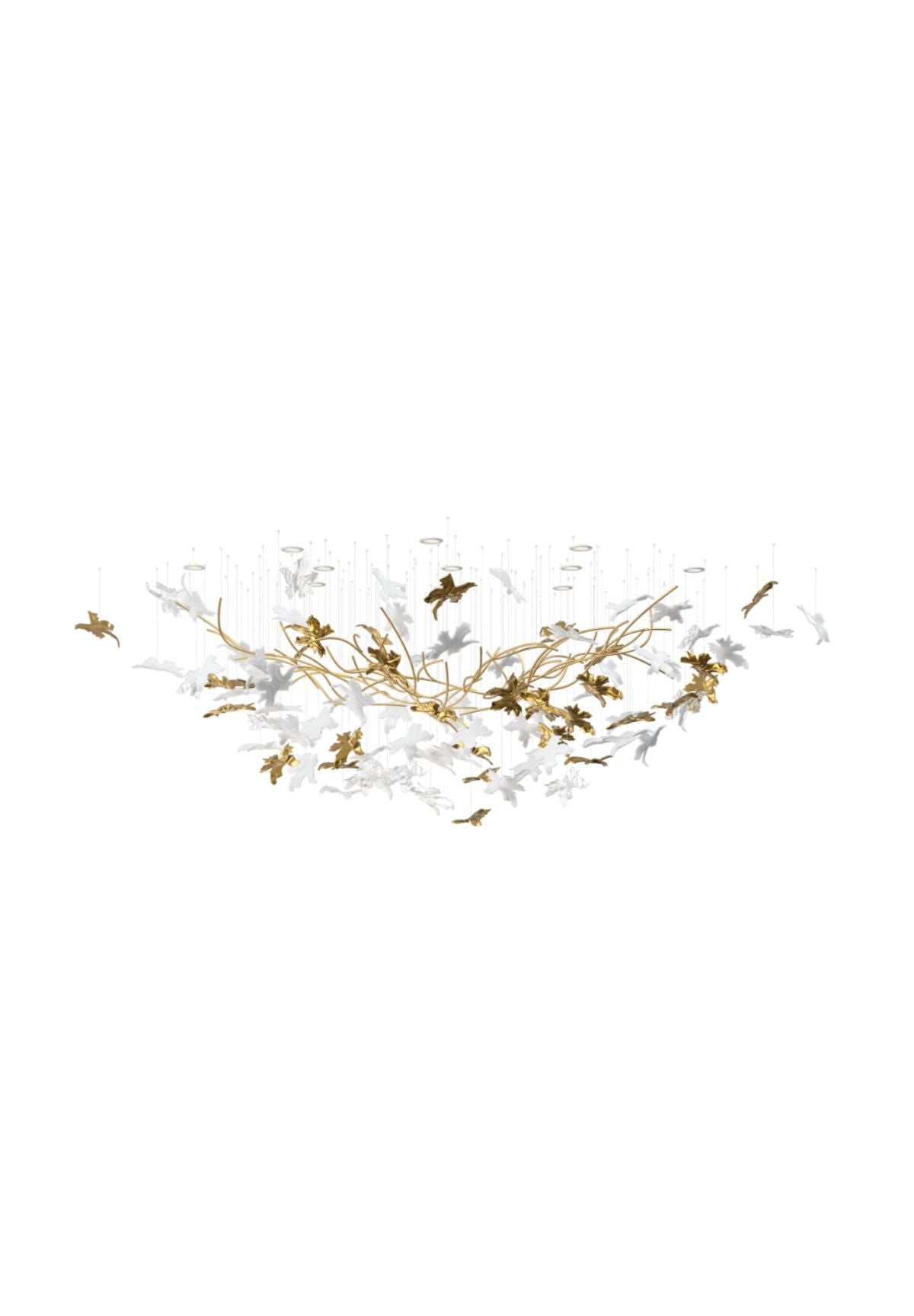 Arinan Floral Glass Chandelier - Lamp Outdoor