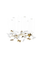 Arinan Floral Glass Chandelier - Lamp Outdoor