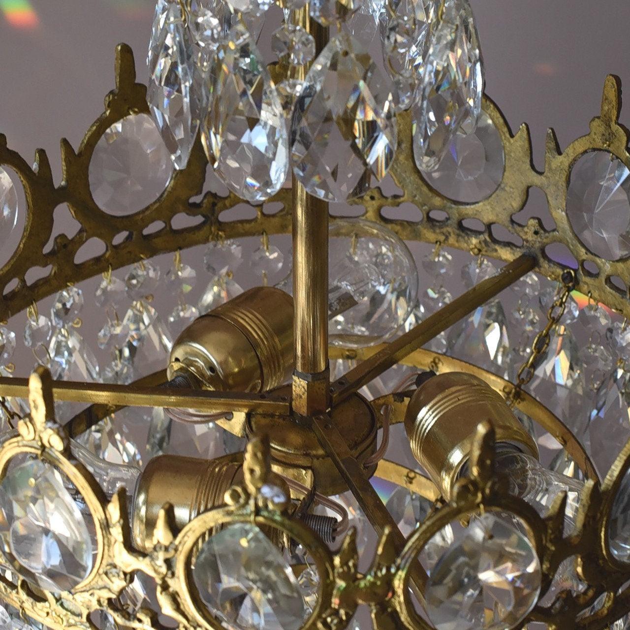 Vintage Crystal Chandelier - Lamp Outdoor