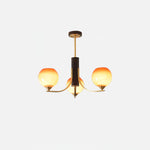 Aurora Chandelier Vintage Caramel Globe - Lamp Outdoor