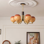 Aurora Chandelier Vintage Caramel Globe - Lamp Outdoor