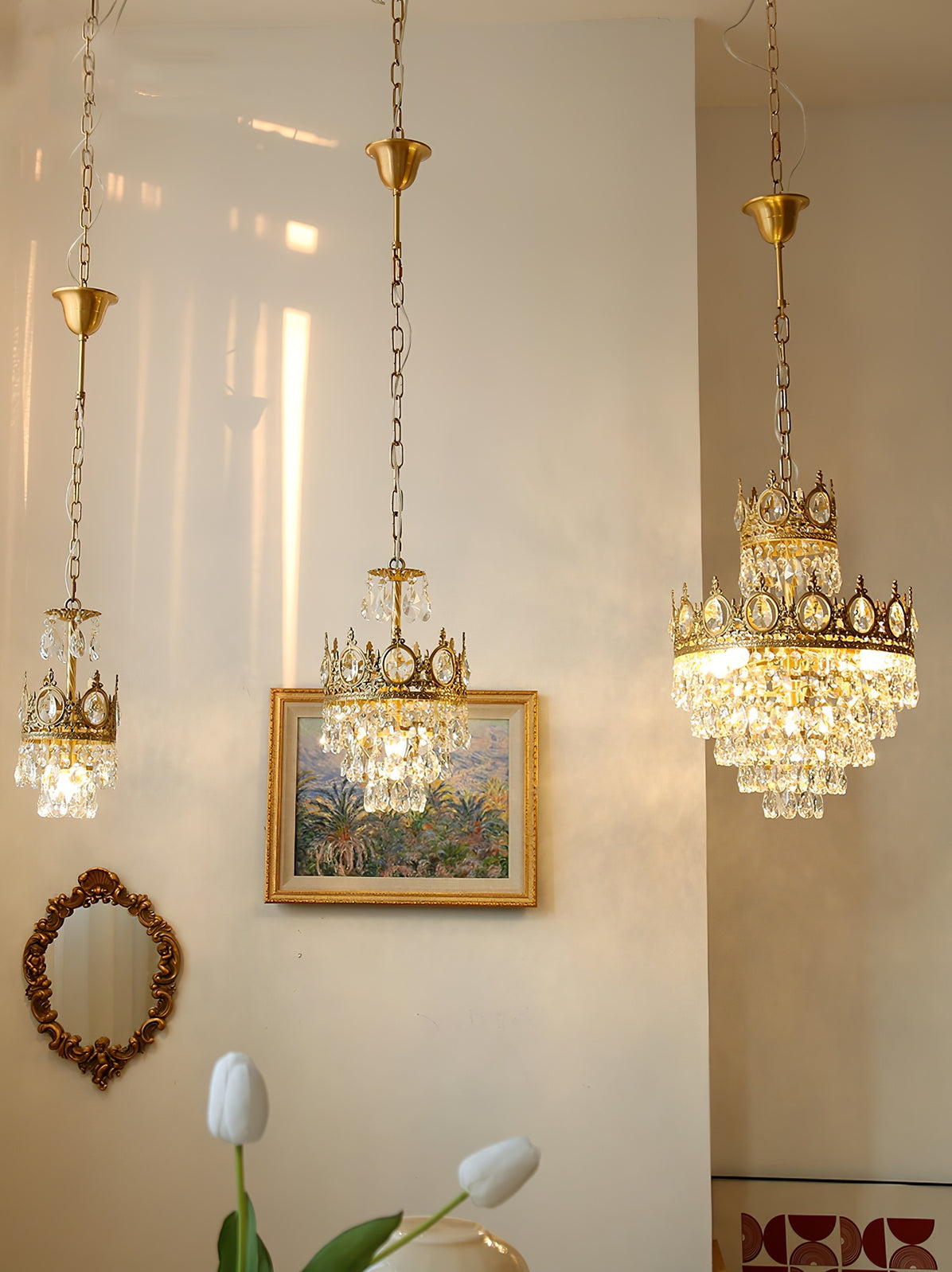Vintage Crystal Chandelier - Lamp Outdoor