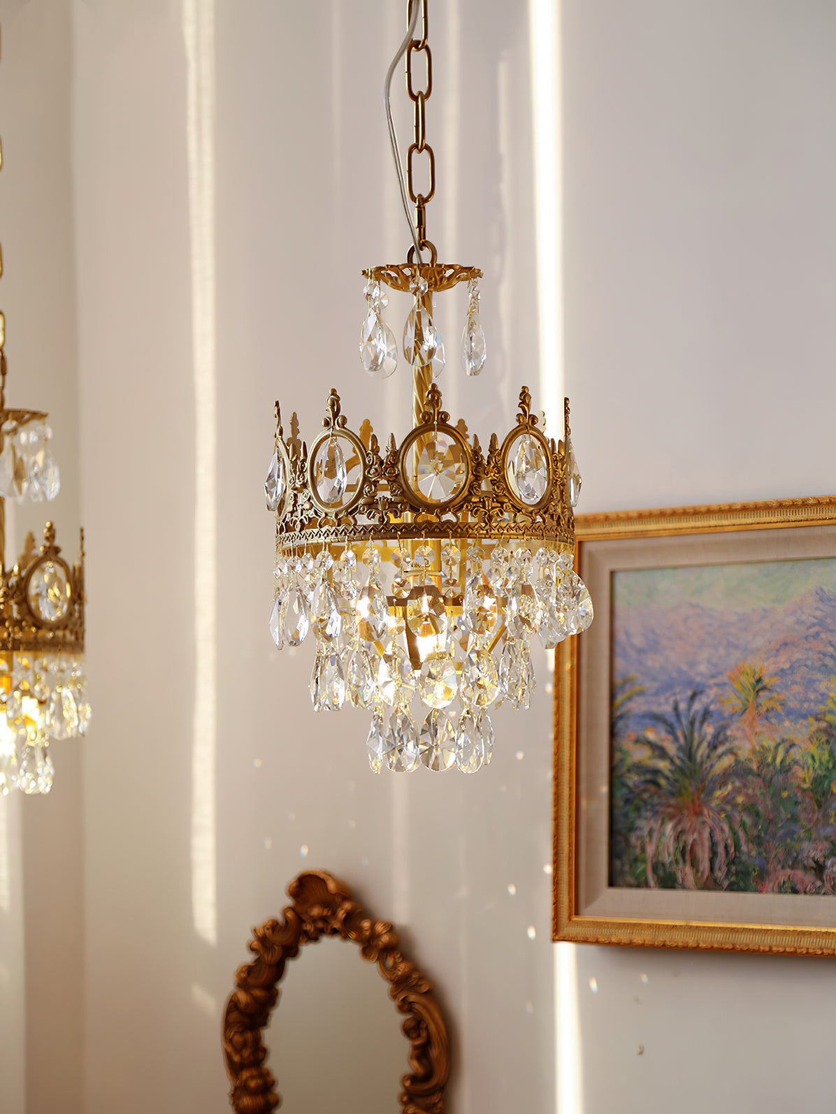 Vintage Crystal Chandelier - Lamp Outdoor