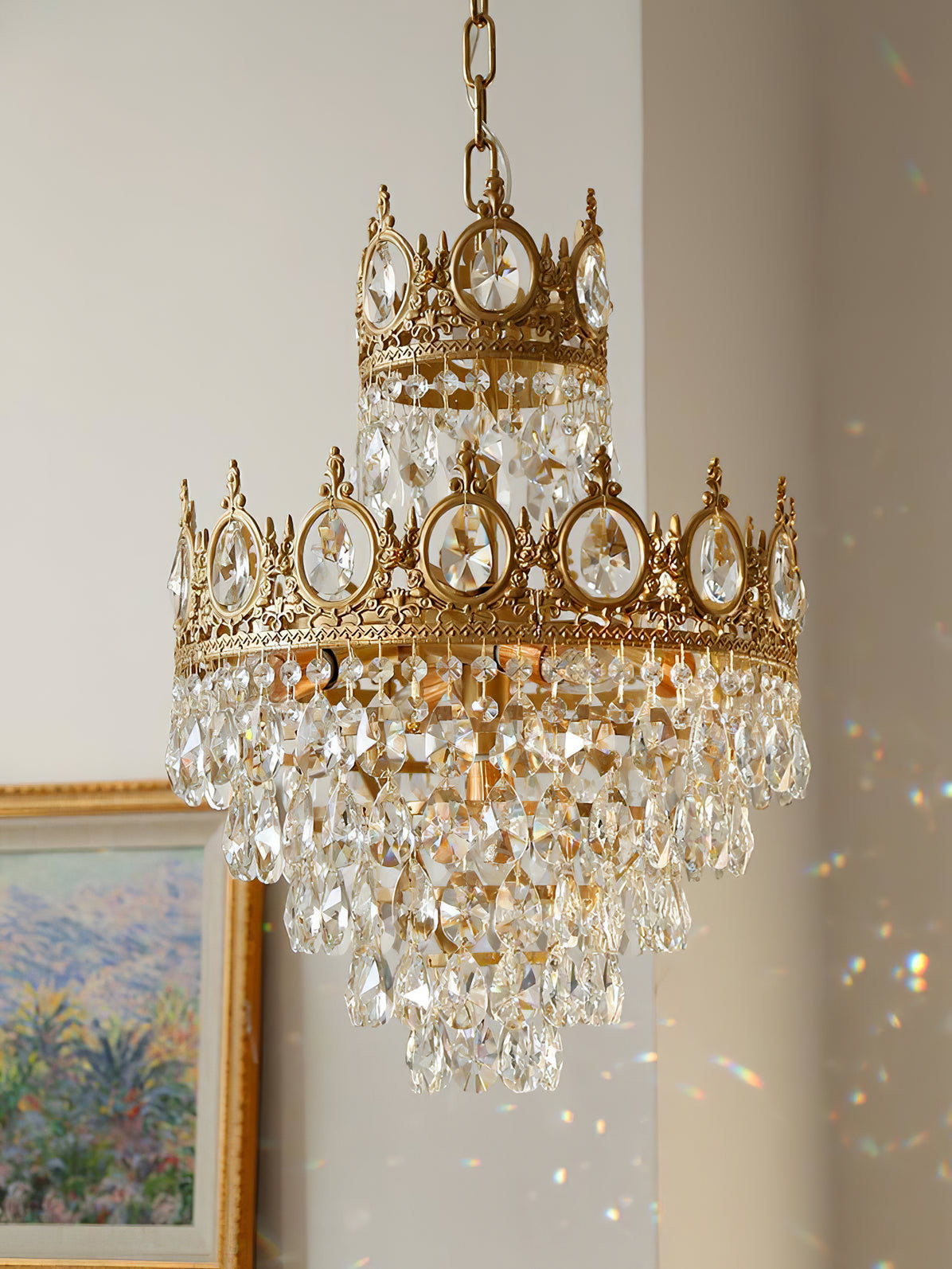 Vintage Crystal Chandelier - Lamp Outdoor