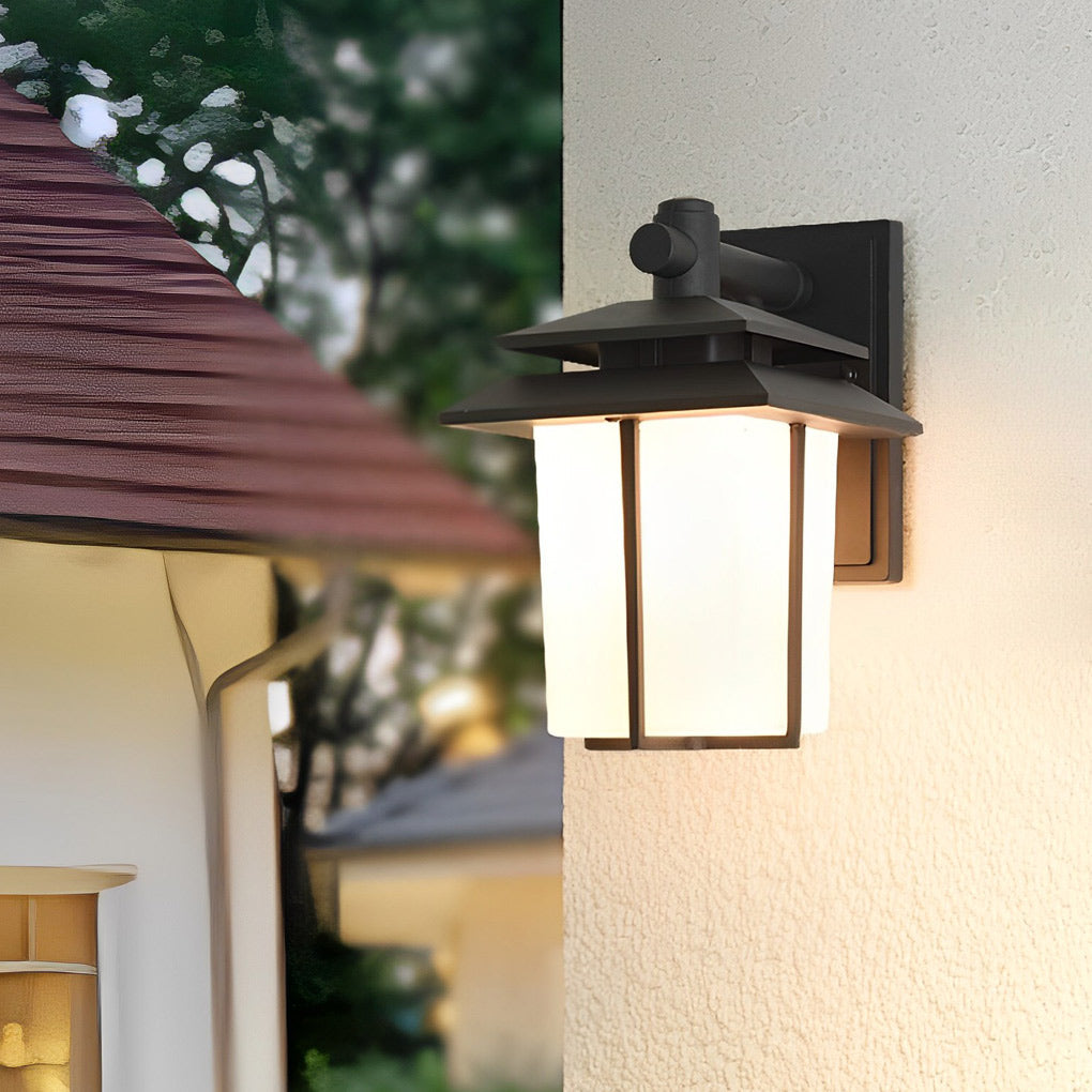 Vintage Glass Aluminum Waterproof European Style Outdoor Wall Sconces Lighting - Lamp Outdoor