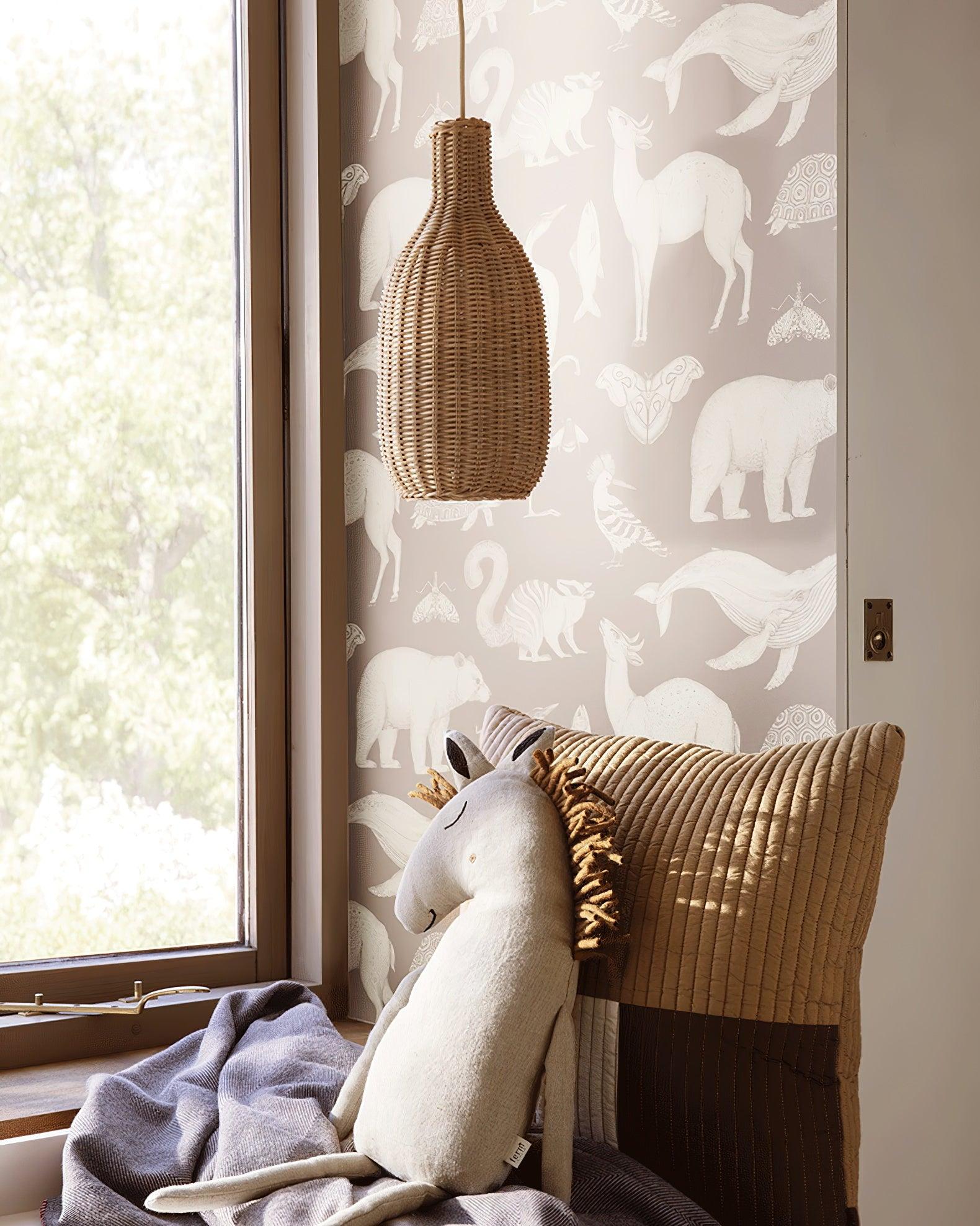 Vintage Rattan Pendant Lamp - Lamp Outdoor